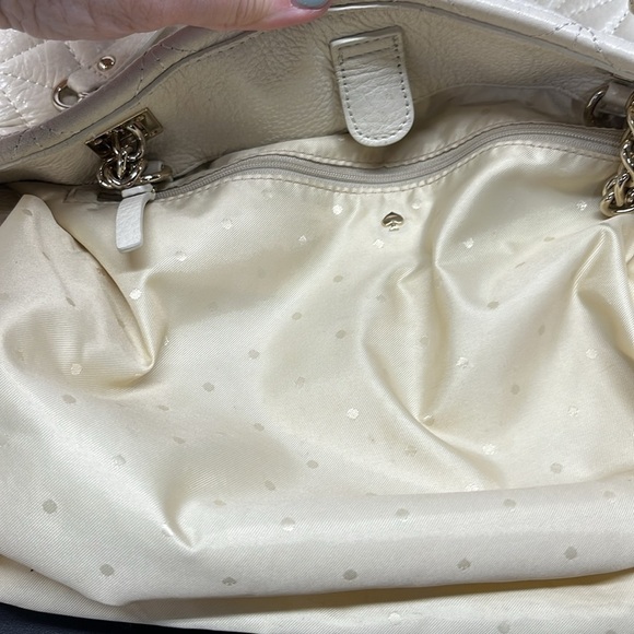Kate Spade NY Sedgewick Place Phoebe Quilted Pattern Shoulder Bag Chain Detail - Picture 9 of 16